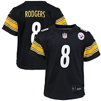 Maillot de match Nike Aaron Rodgers noir pour jeune des Pittsburgh Steelers