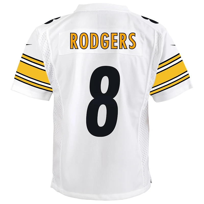 Maillot de match Nike Aaron Rodgers blanc des Pittsburgh Steelers pour jeune
