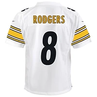 Maillot de match Nike Aaron Rodgers blanc des Pittsburgh Steelers pour jeune