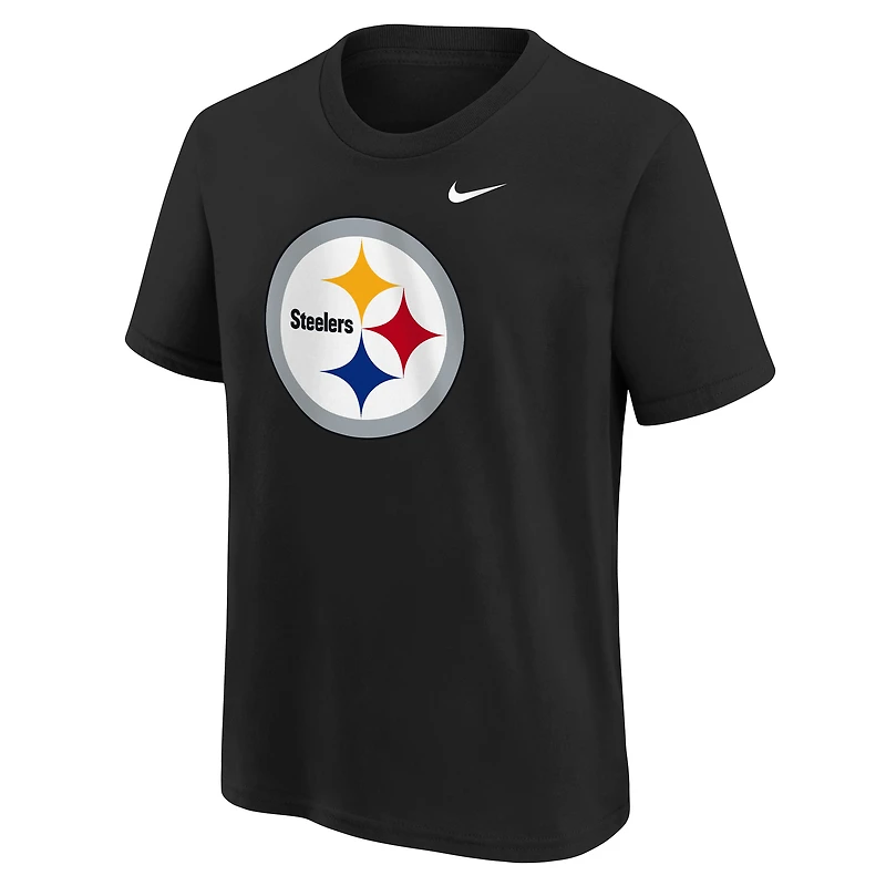 Youth Nike Black Pittsburgh Steelers Logo T-Shirt