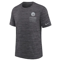 Youth Nike  Black Pittsburgh Steelers Sideline Velocity Dri-FIT T-Shirt