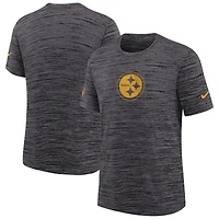 Youth Nike  Black Pittsburgh Steelers Sideline Velocity Performance T-Shirt