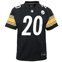 Youth Nike Kaleb Johnson Black Pittsburgh Steelers Team Game Jersey
