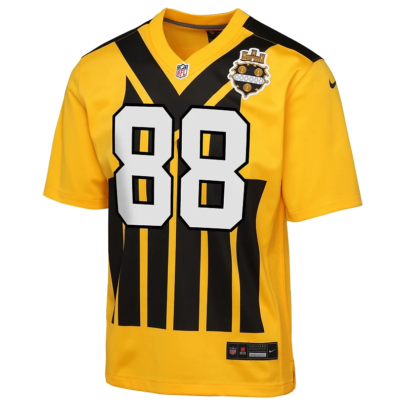Maillot Nike Pat Freiermuth doré pour jeune des Pittsburgh Steelers, modèle alternatif de 1933