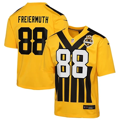 Maillot Nike Pat Freiermuth doré pour jeune des Pittsburgh Steelers, modèle alternatif de 1933