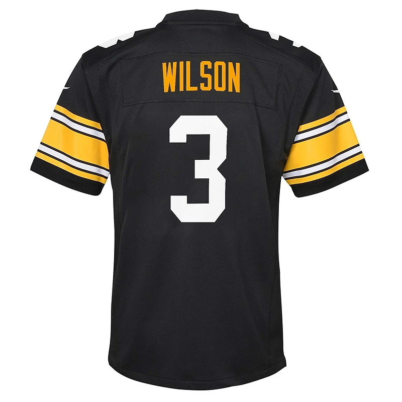 Youth Nike Russell Wilson Black Pittsburgh Steelers Alternate Player Game Jersey