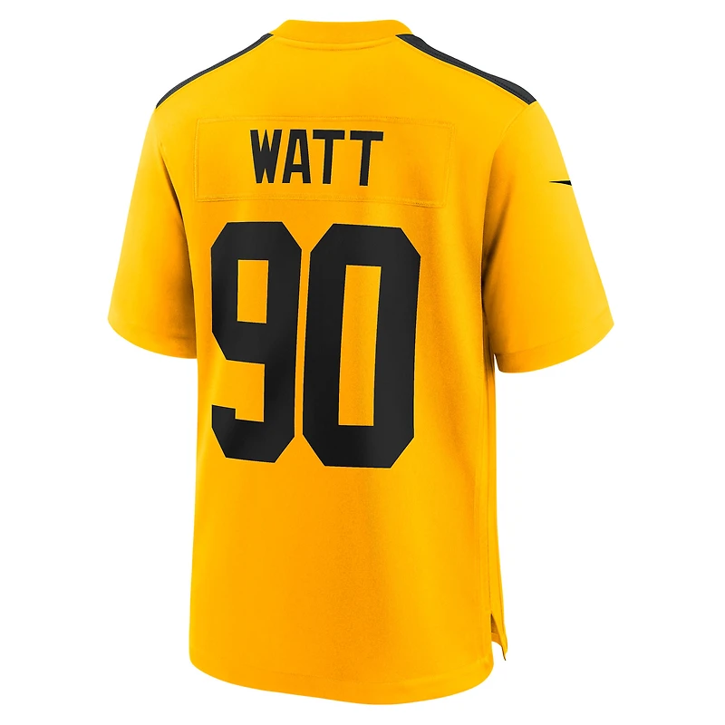 Maillot Nike T.J. Watt Gold pour jeune joueur des Pittsburgh Steelers, modèle alternatif de 1933