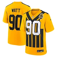 Maillot Nike T.J. Watt Gold pour jeune joueur des Pittsburgh Steelers, modèle alternatif de 1933