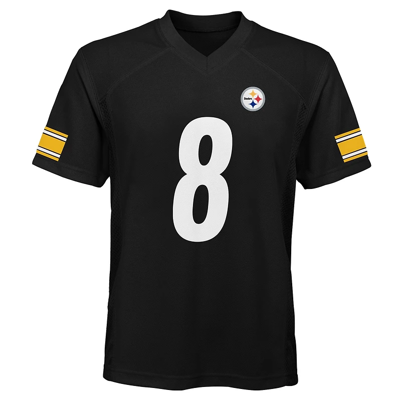 Youth Outerstuff Aaron Rodgers Black Pittsburgh Steelers Replica Player Jersey