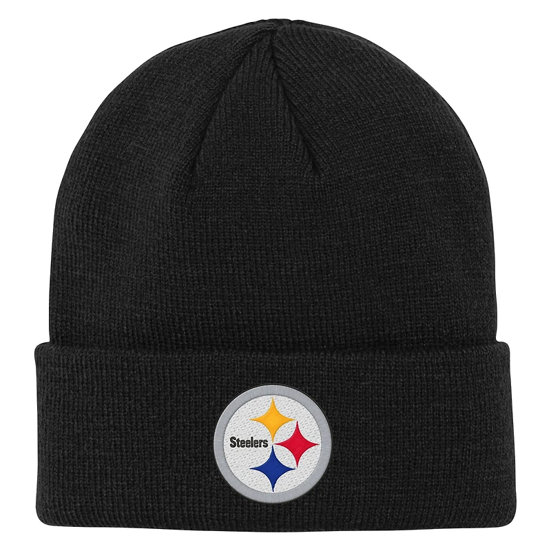 Bonnet à revers noir dégradé Pittsburgh Steelers pour enfant Outerstuff
