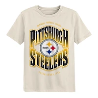 T-shirt crème Outerstuff pour jeunes des Steelers de Pittsburgh