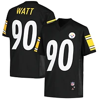 Maillot réplique noir de joueur T.J. Watt des Steelers Pittsburgh pour jeunes