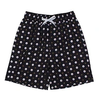 Youth Wes & Willy  Black Pittsburgh Steelers Fleur Swim Trunks