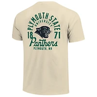 T-shirt crème pour homme avec logo mascotte des Plymouth State Panthers