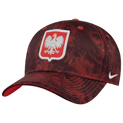 Unisex Nike Red Poland National Team Rise Adjustable Hat