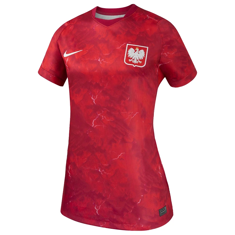 Women's Nike Red Poland National Team 2026 Away Stadium Replica Jersey