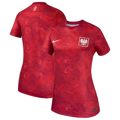 Women's Nike Red Poland National Team 2026 Away Stadium Replica Jersey