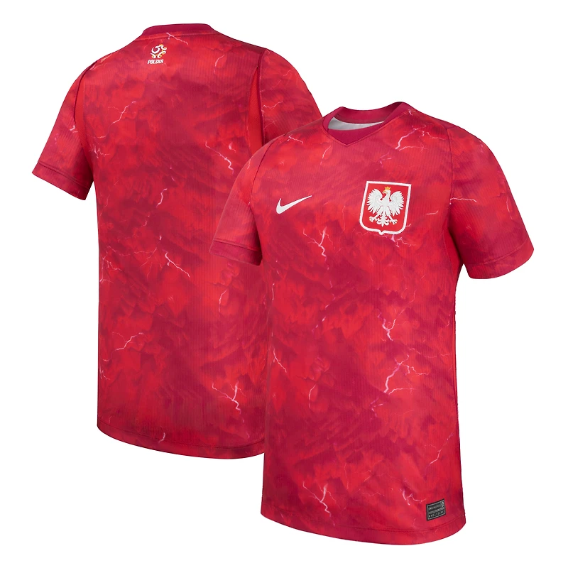 Youth Nike  Red Poland National Team 2026 Stadium Replica Jersey