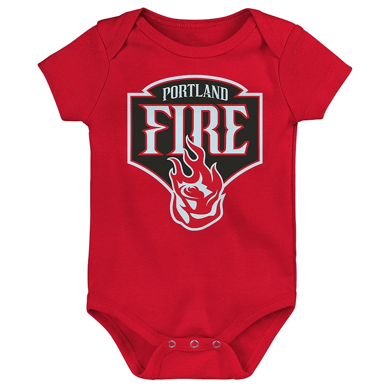 Infant Outerstuff Portland Fire Destiny 3-Piece Creeper Set