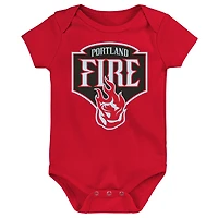 Infant Outerstuff Portland Fire Destiny 3-Piece Creeper Set