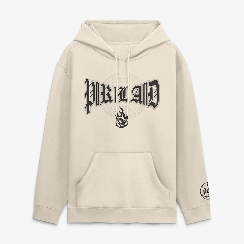 Men's Fanatics  Cream Portland Fire Legacy Fleece Pullover Hoodie