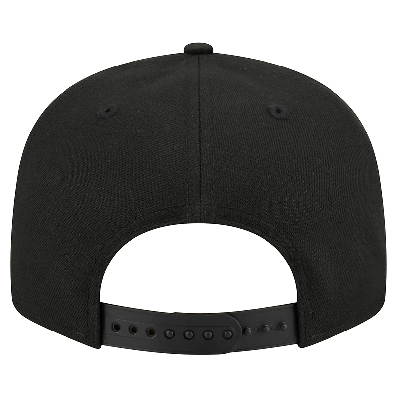 Men's New Era  Black Portland Fire 9FIFTY Core Logo Snapback Hat