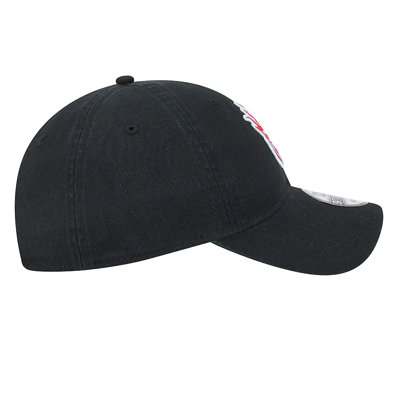 Men's New Era  Black Portland Fire 9TWENTY Core Logo Adjustable Hat