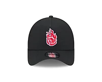 Unisex New Era  Black Portland Fire Core Logo 9FORTY A-Frame Adjustable Hat