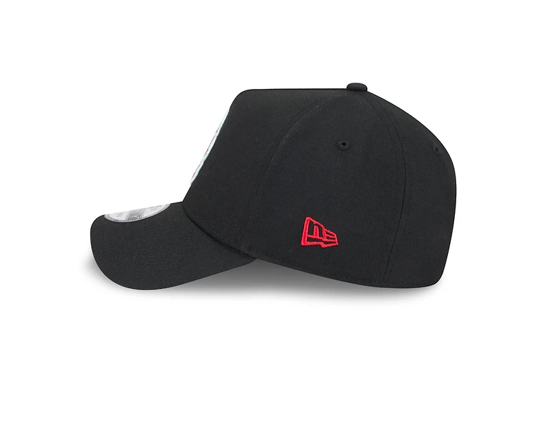 Casquette unisexe New Era noire Portland Fire Core Logo 9FORTY à monture A ajustable