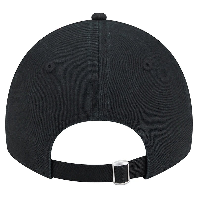 Unisex New Era  Black Portland Fire Core Logo 9TWENTY Adjustable Hat