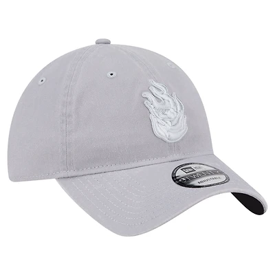 Unisex New Era Gray Portland Fire Core Tonal 9TWENTY Adjustable Hat
