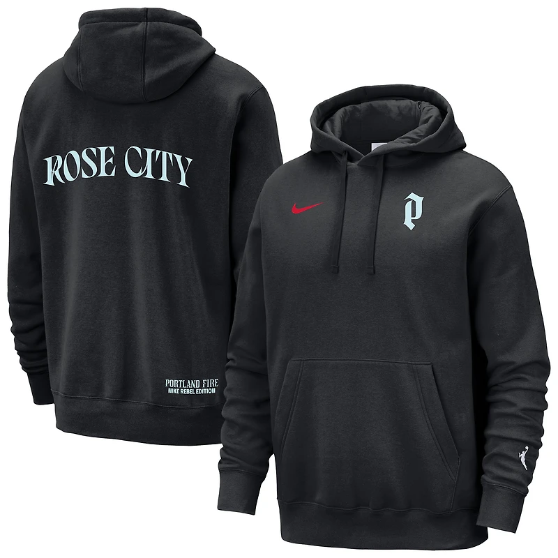 Sweat à capuche unisexe Nike Charcoal Portland Fire Standard Issue Rebel Edition