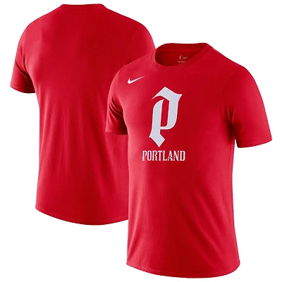 T-shirt unisexe Nike rouge Portland Fire Essential Logo Dri-FIT