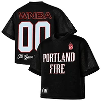 Unisex round21  Black Portland Fire Oversized Sporty Mesh Top