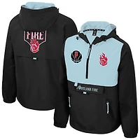 Unisex Stadium Essentials  Black/Light Blue Portland Fire Legends Challenger Quarter-Zip Jacket