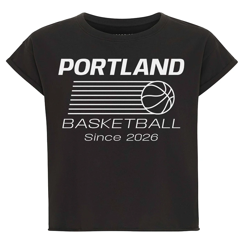 Women's Sportiqe Anthracite Portland Fire Athletic Club Collection Alana T-Shirt