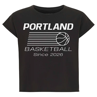 Women's Sportiqe Anthracite Portland Fire Athletic Club Collection Alana T-Shirt