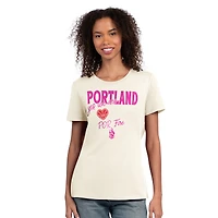 T-shirt d'avoine Starter pour femmes Portland Fire Endzone