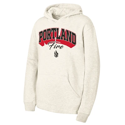 Sweat à capuche en polaire épaisse naturelle Portland Fire pour jeunes