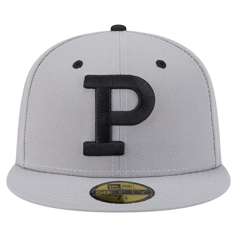Men's New Era  Gray Portland Sea Dogs Authentic Collection 59FIFTY Fitted Hat
