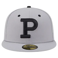 Men's New Era  Gray Portland Sea Dogs Authentic Collection 59FIFTY Fitted Hat