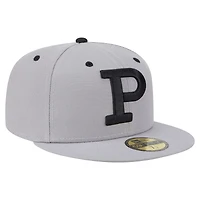 Men's New Era  Gray Portland Sea Dogs Authentic Collection 59FIFTY Fitted Hat