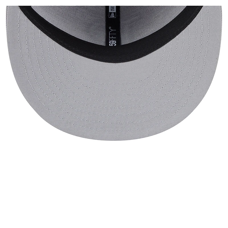 Men's New Era  Gray Portland Sea Dogs Authentic Collection 59FIFTY Fitted Hat