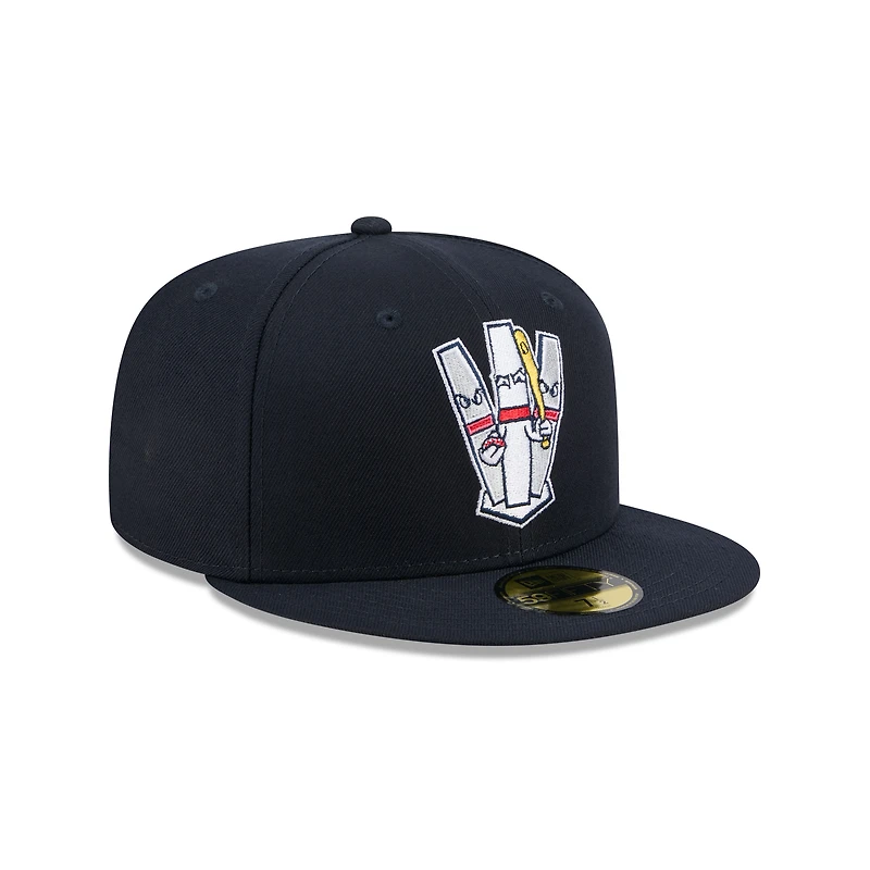 Men's New Era Navy Portland Sea Dogs Theme Nights 59FIFTY Fitted Hat