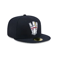 Men's New Era Navy Portland Sea Dogs Theme Nights 59FIFTY Fitted Hat