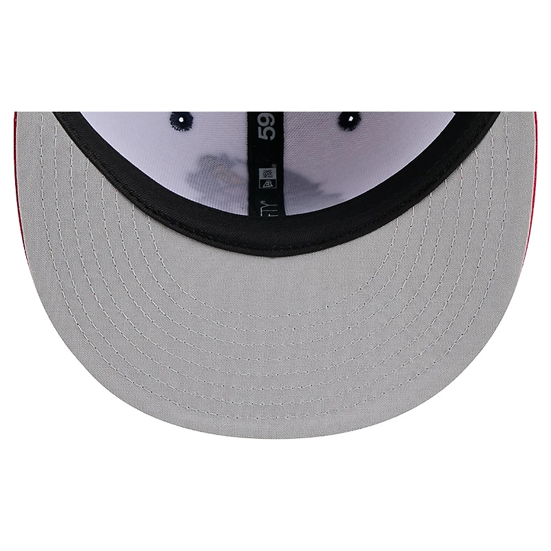 Men's New Era  White Portland Sea Dogs Theme Nights 59FIFTY Fitted Hat