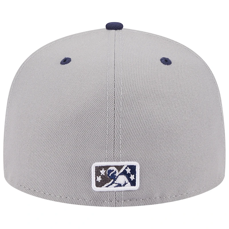 Casquette ajustée 59FIFTY Portland Sea Dogs Theme Nights Clam Bake pour homme New Era bleu marine
