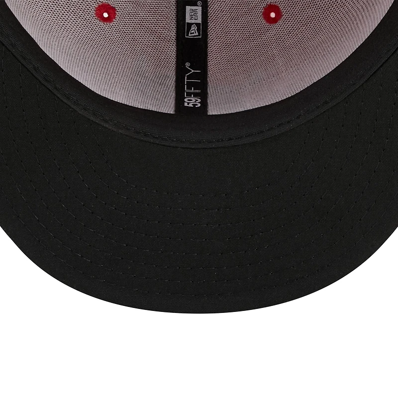 Casquette ajustée 59FIFTY Portland Sea Dogs Marvel x Minor League New Era rouge/bleu marine pour homme