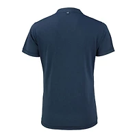 Women's Cutter & Buck Heather Navy Portland Sea Dogs Forge Stretch Blade DryTec V-Neck Polo