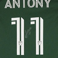 Maillot adidas vert dédicacé Antony Portland Timbers n° 11 , utilisé lors du match de la saison 2024 de la MLS - Taille S
